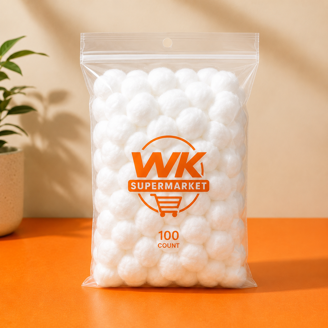 Cotton Balls Globally Sourced Cotton, 100 CT