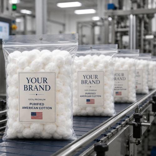 Cotton Balls Premium Purified U.S. Cotton, 100 CT