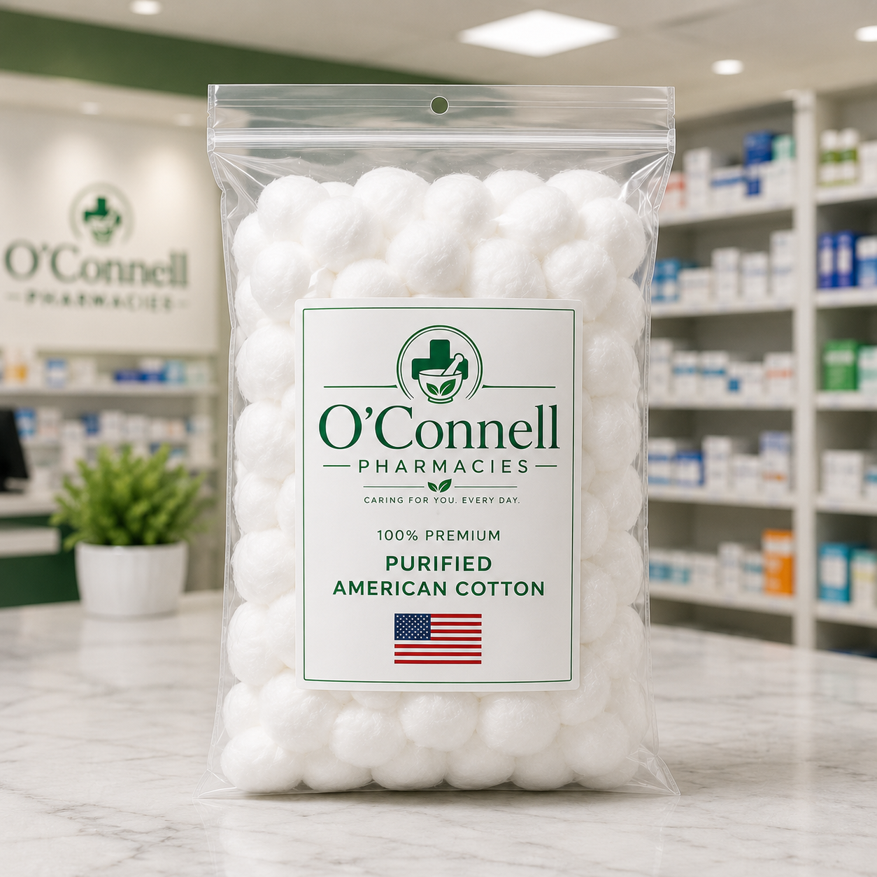 Cotton Balls Premium Purified U.S. Cotton, 100 CT