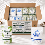 Assorted Cotton Balls Wholesale Box, 80 Bags (8,000 CT)