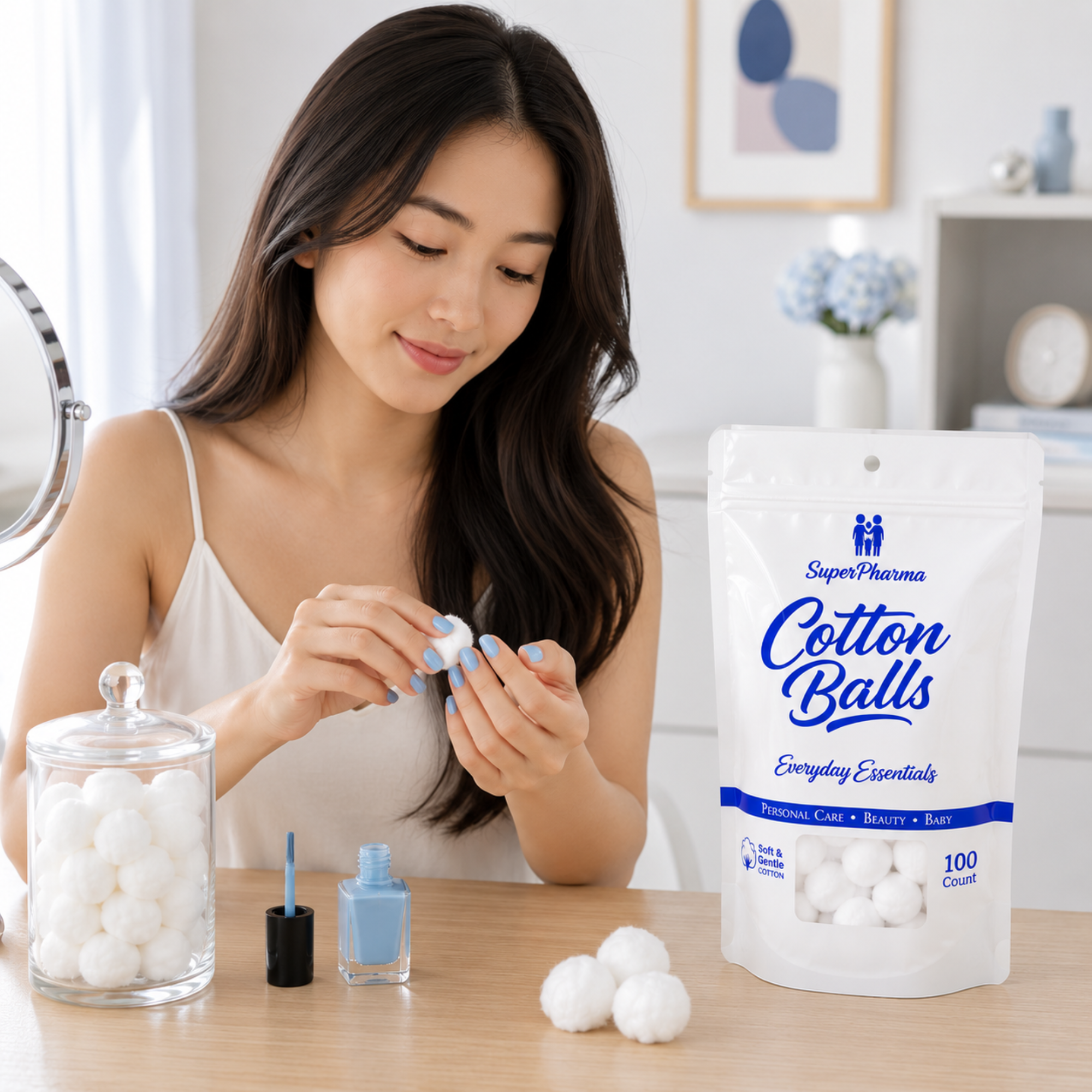 Superpharma Cotton Balls, 100 Count