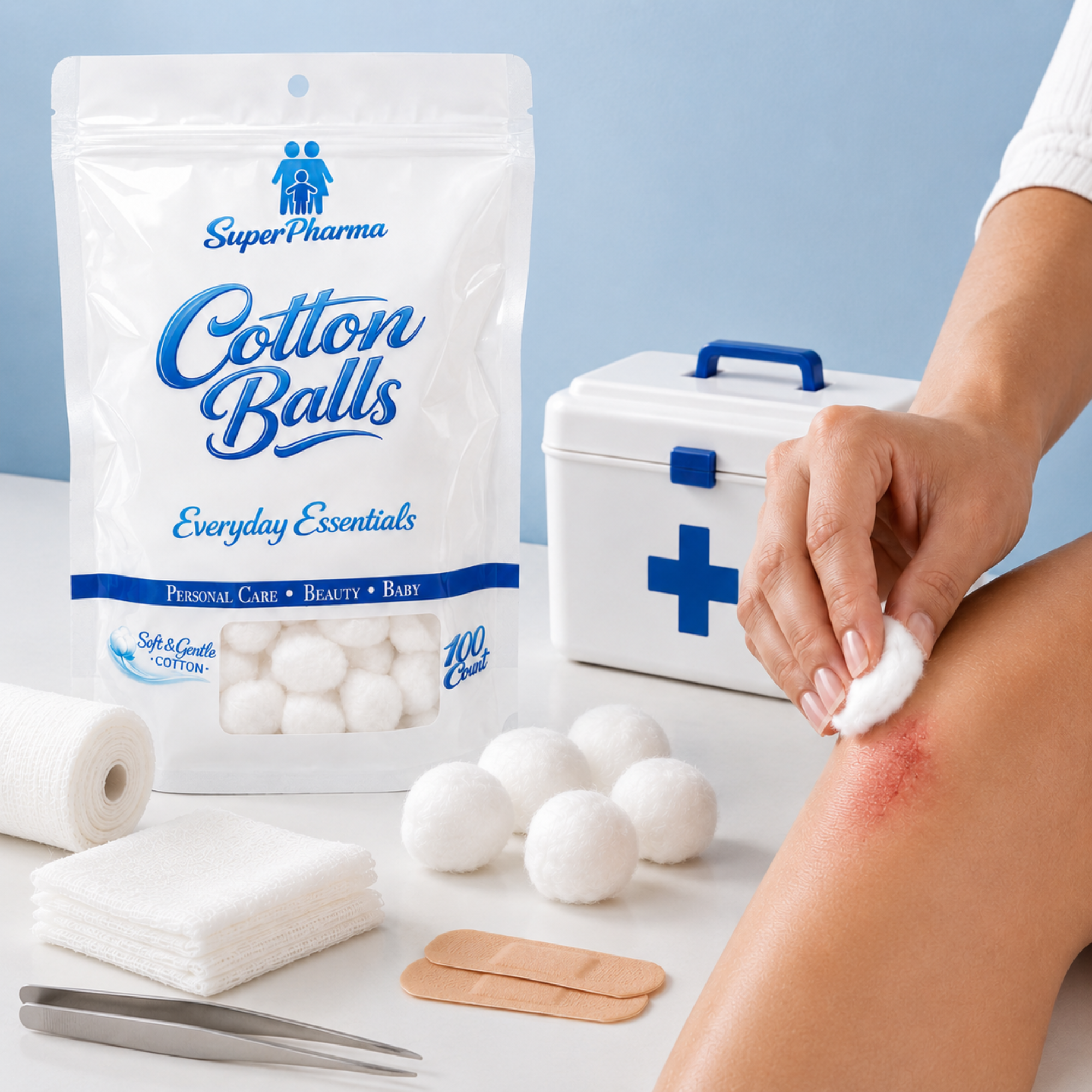 Superpharma Cotton Balls, 100 Count