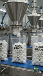 Organic Cotton Balls Premium U.S. Cotton, 100 CT